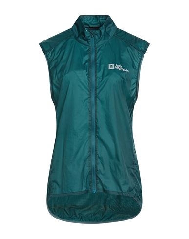 Woman Vest Dark green Size M Polyamide