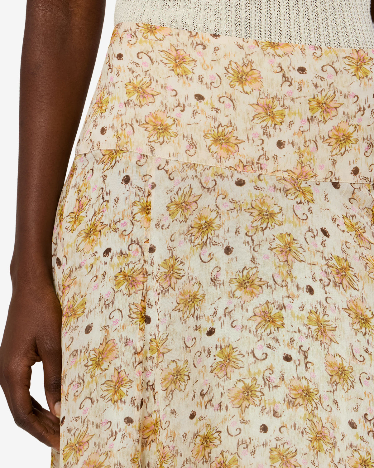 Fran Skirt - Women - Light Yellow-ecru - Size 34 - Marant Étoile