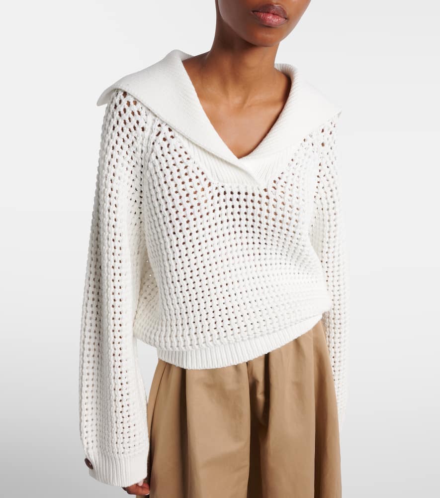 Cotton-blend sweater
