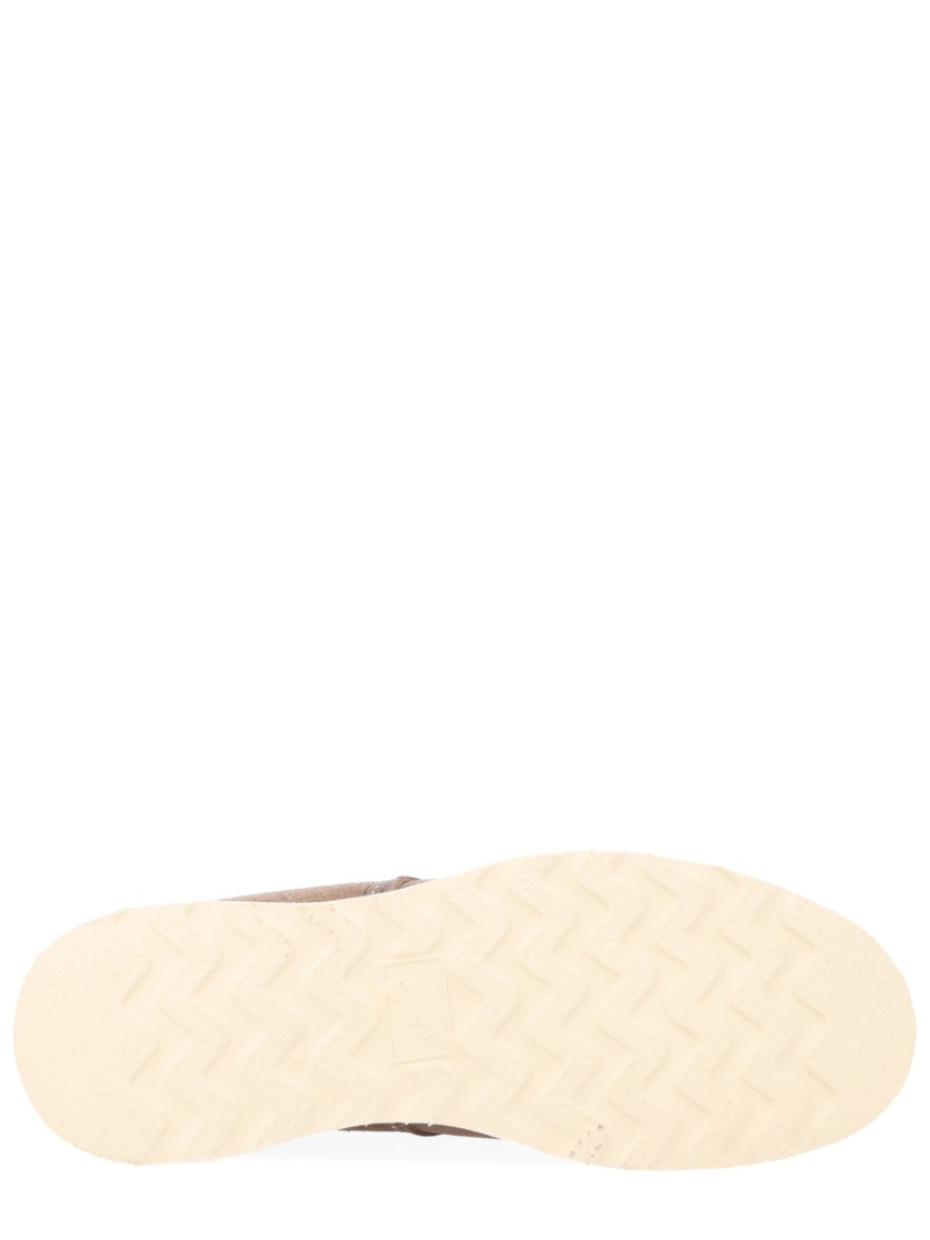 Beige Solid Boots