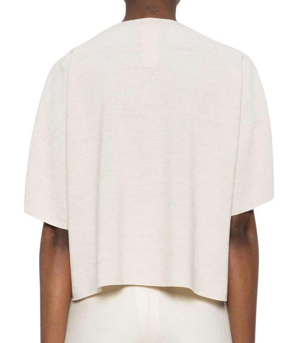 Fabiana Filippi - short sleeve top relaxed fit shimmer