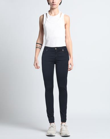 G. sel Woman Pants Midnight blue Size 28 Cotton, Elastane