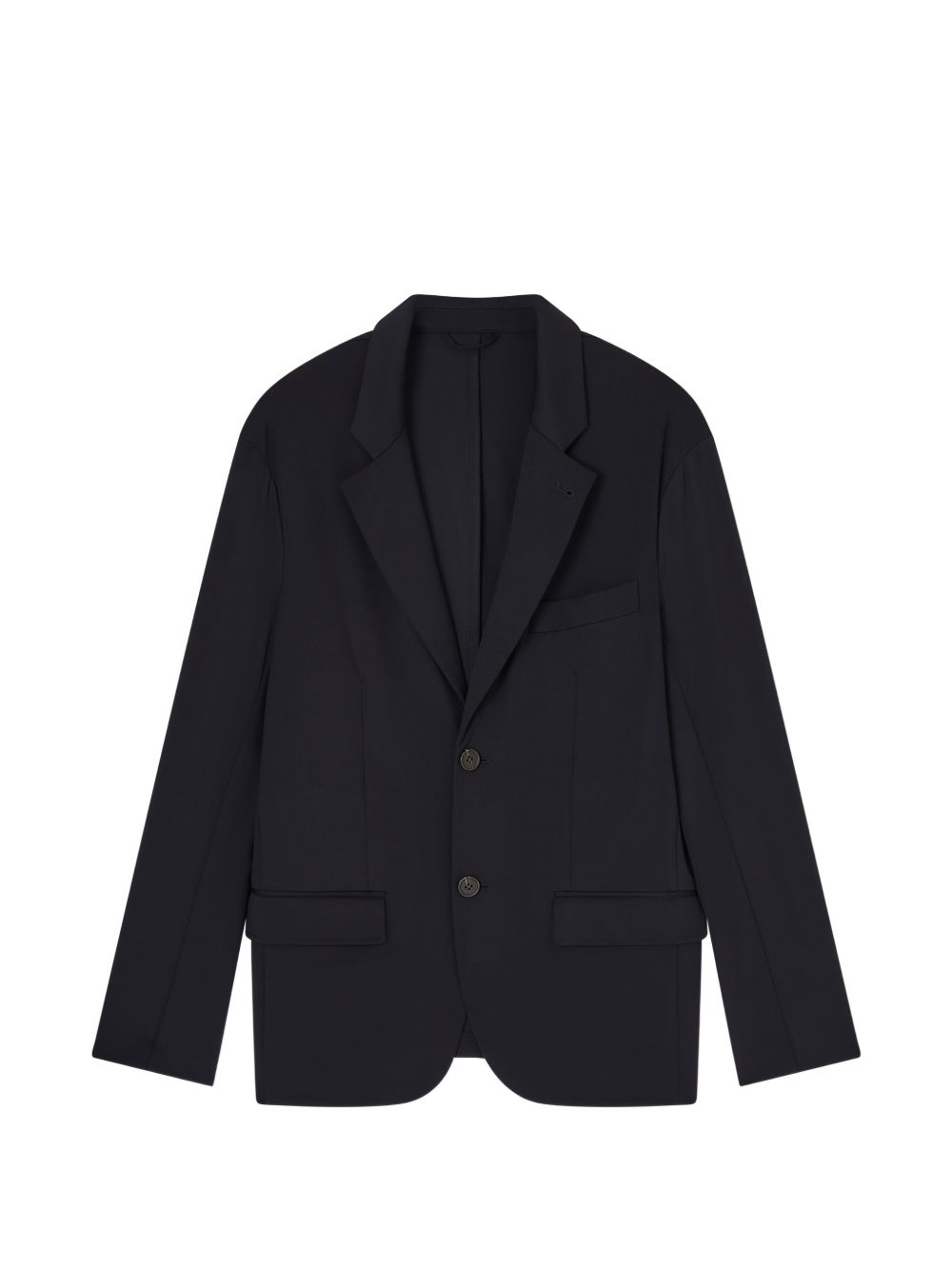 Nylon single-breasted blazer
