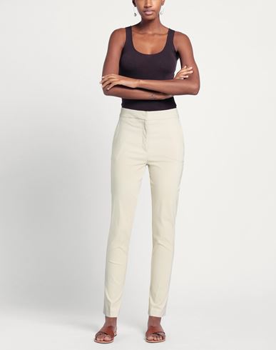 Woman Pants Sand Size 10 Viscose, Polyamide, Elastane