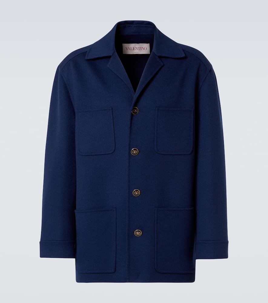 Wool and cashmere overshirt