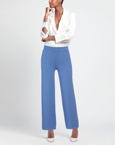 Woman Pants Light blue Size S Viscose, Polyester