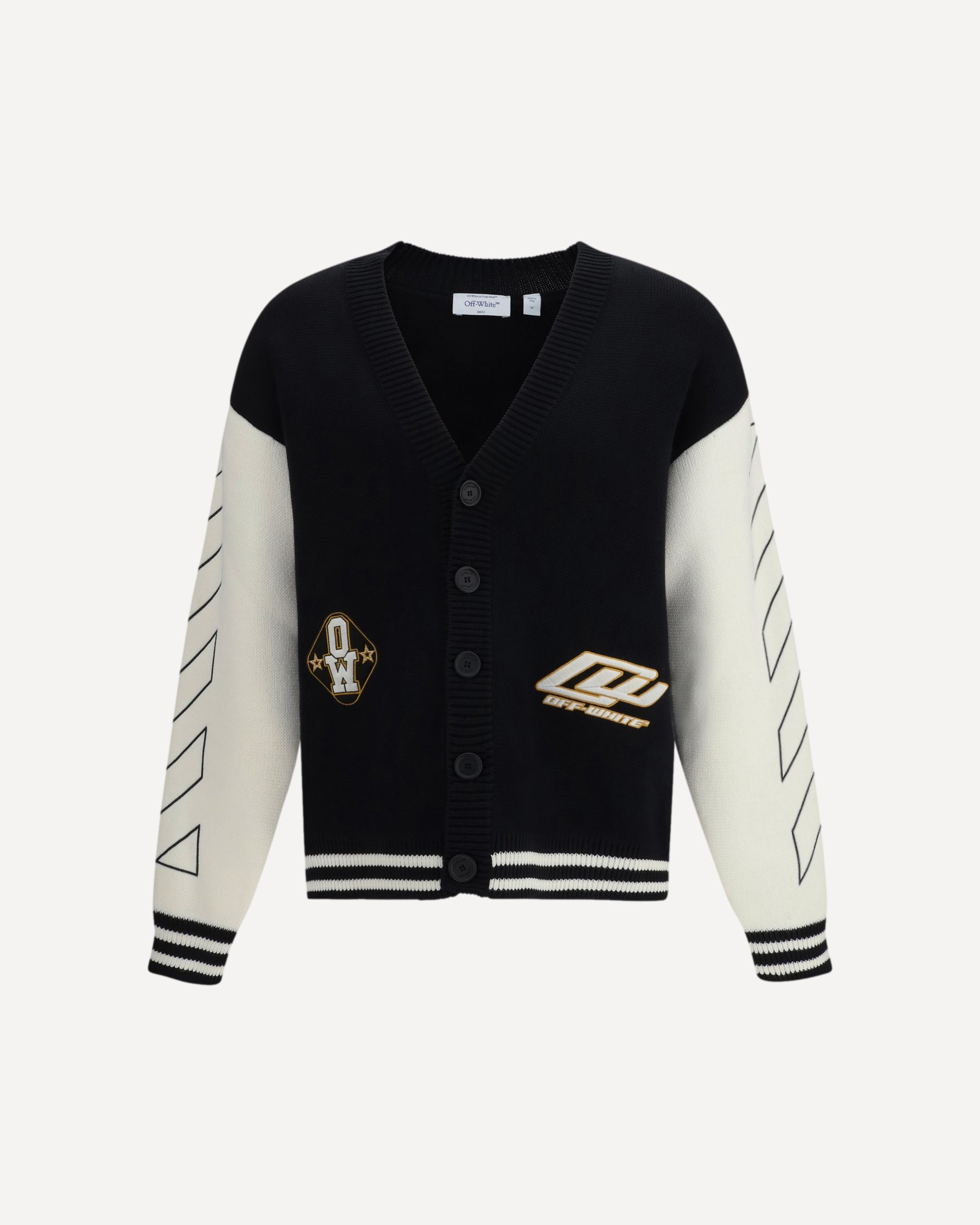 Star Logo Diagonal Varsity Cardigan Male L
