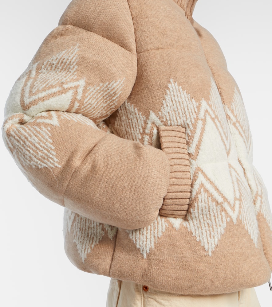 Belinda knitted puffer jacket