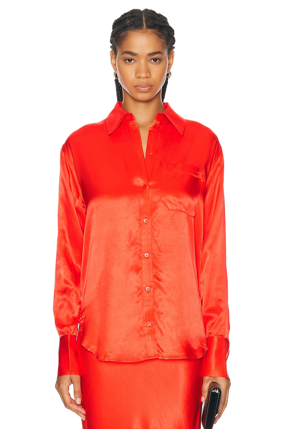 L'Academie Lenae Shirt in Red. - XS also in