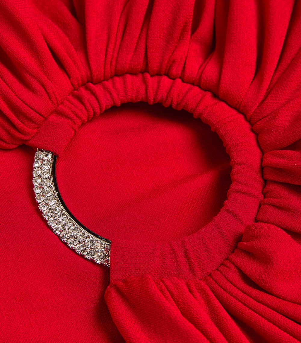 Ring-Detail Cut-Out Maxi Dress