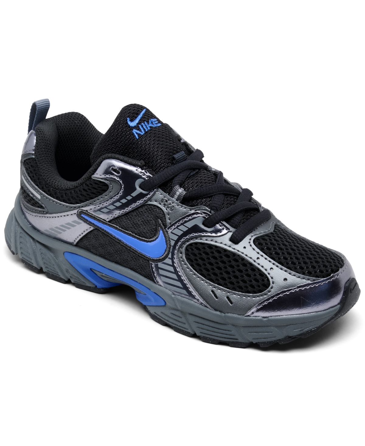 Little Kids V5 Rnr Casual Sneakers from Finish Line - Anthracite, Blue Crystal