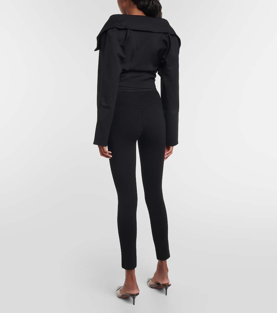 Alaïa Cropped jersey jacket