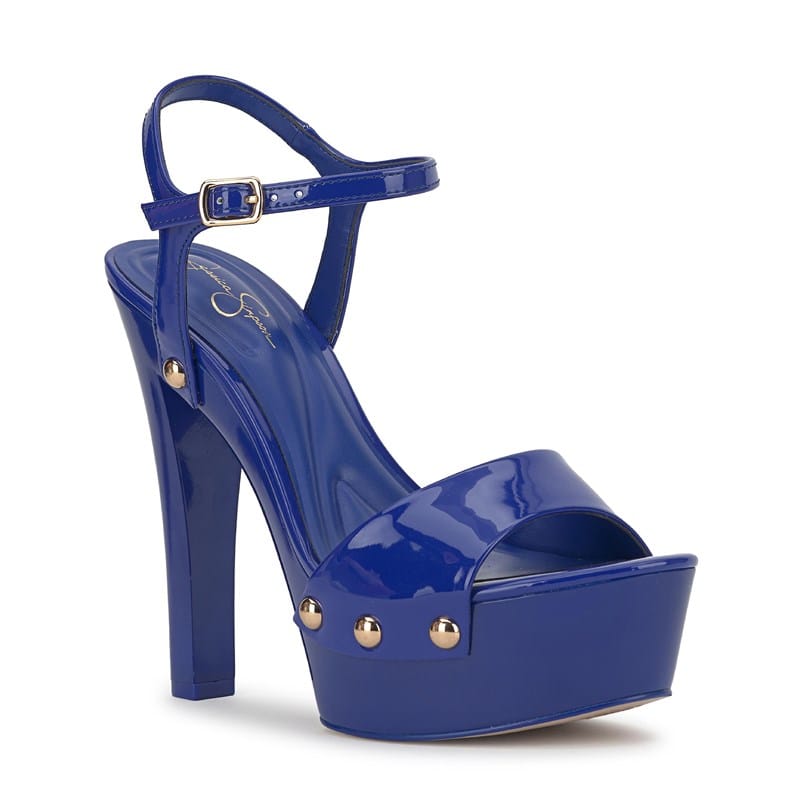 Women's Calenta Studded Platform Sandals (Blue Royale)