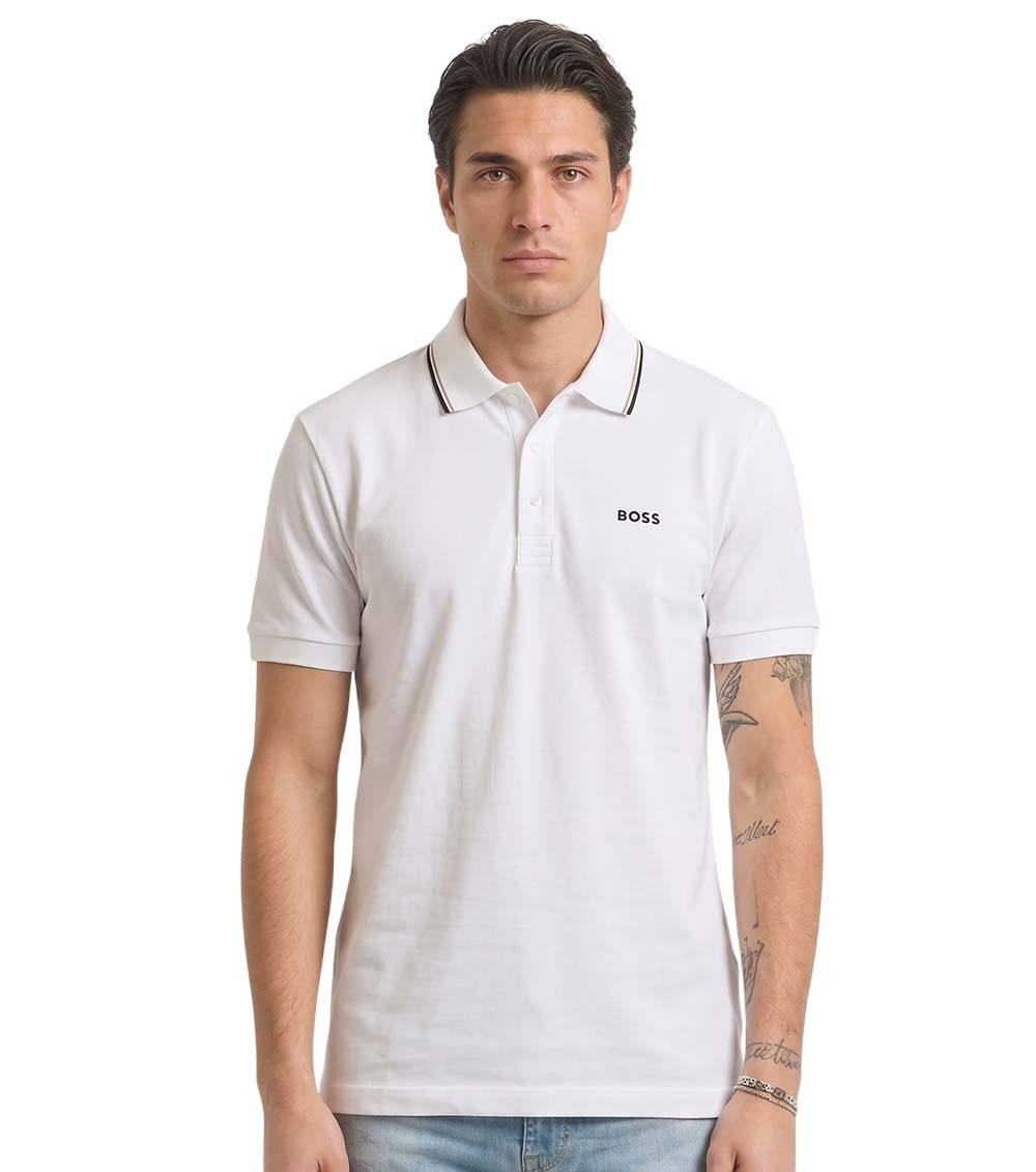 White Shirt Collar Polos