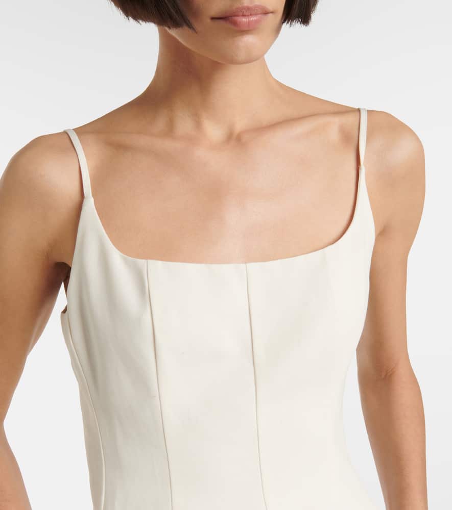 Bridal Joy cotton-blend minidress