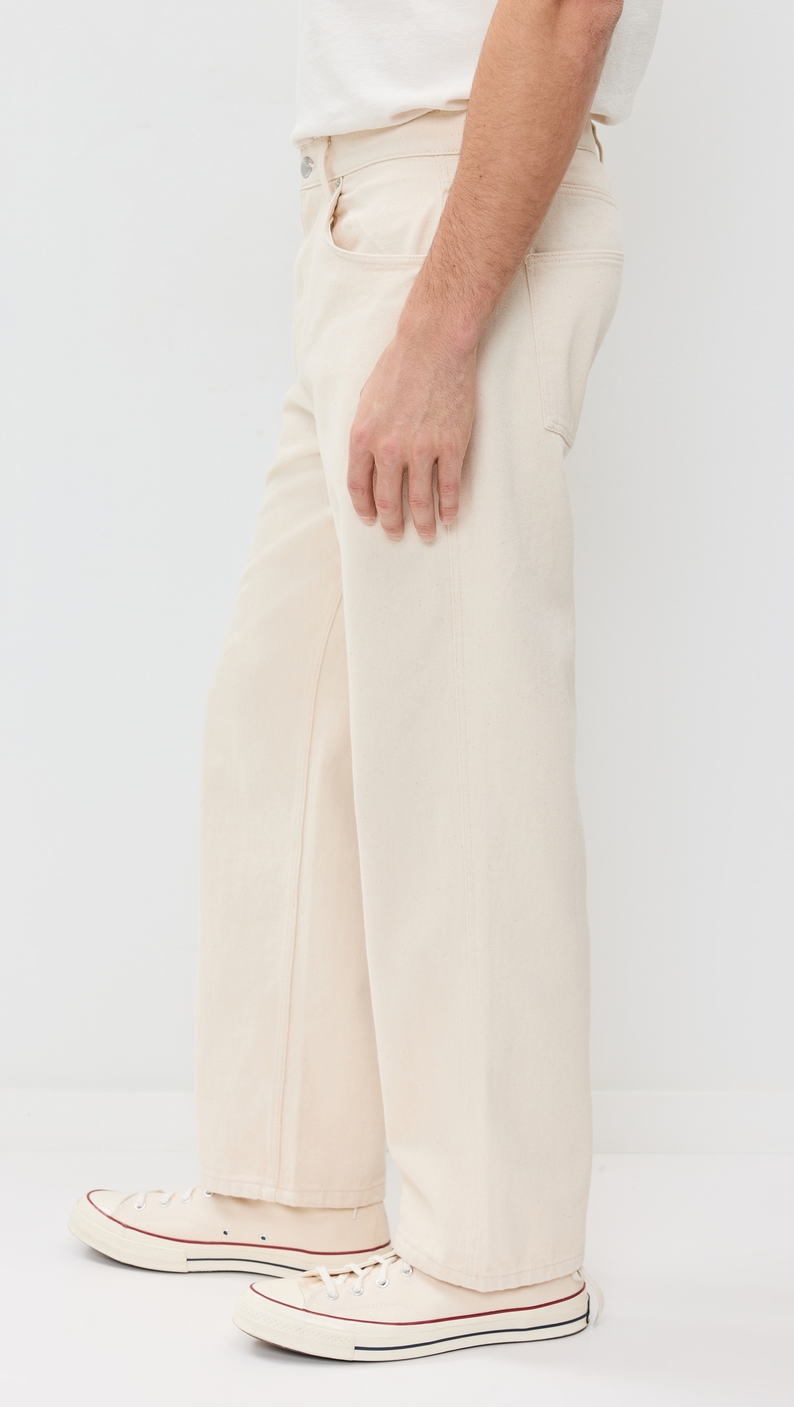 Loose Fit Jeans Ecru