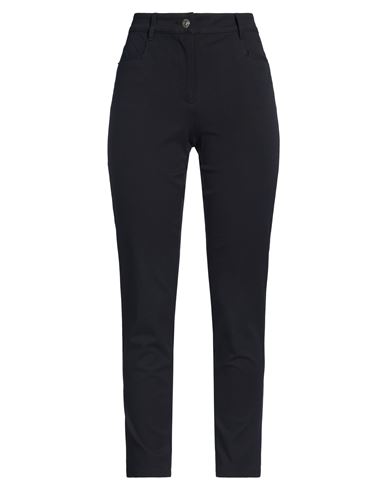 Woman Pants Black Size 6 Cotton, Viscose, Elastane
