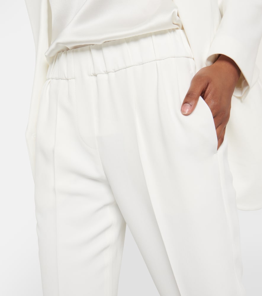 Tailored crêpe pants