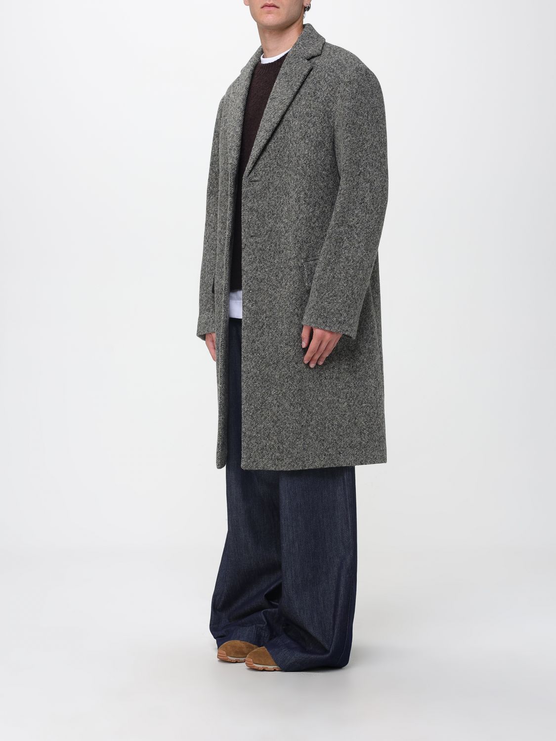 Coat Men color Grey