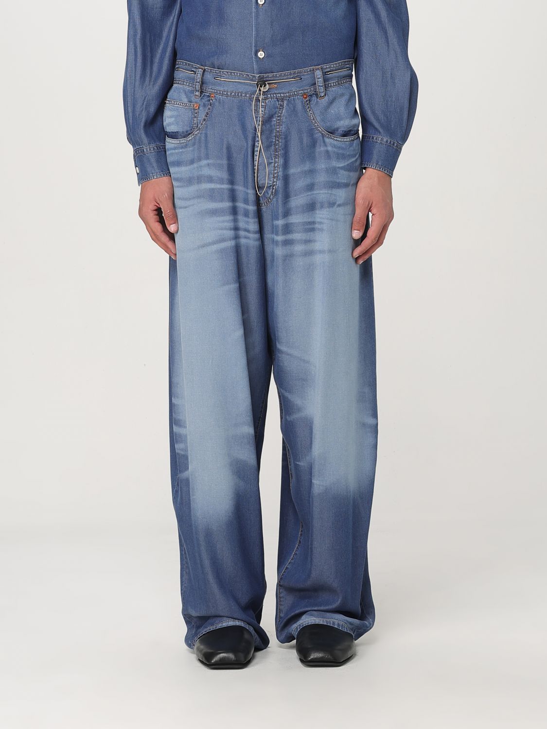 Pants MAGLIANO Men color Denim