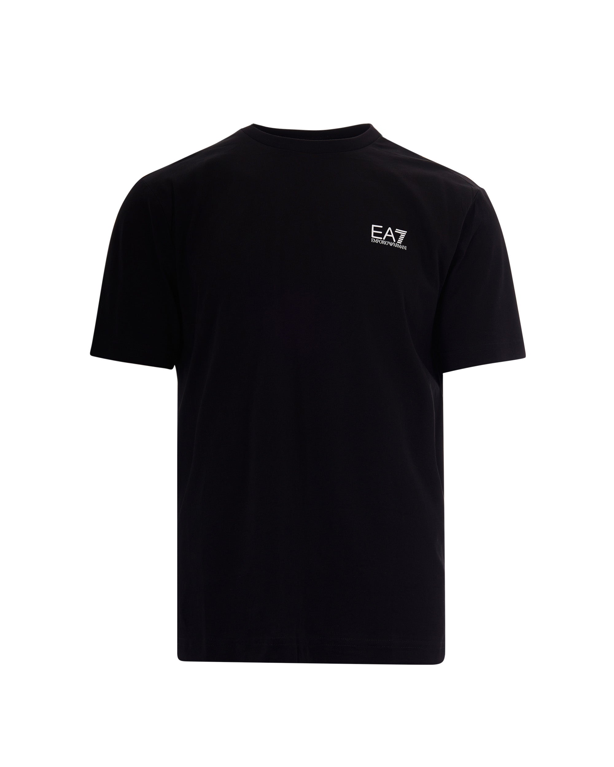 Logo-Print Crew Neck T-Shirt — Black