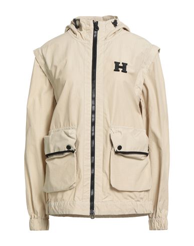Woman Jacket Beige Size S Cotton, Nylon