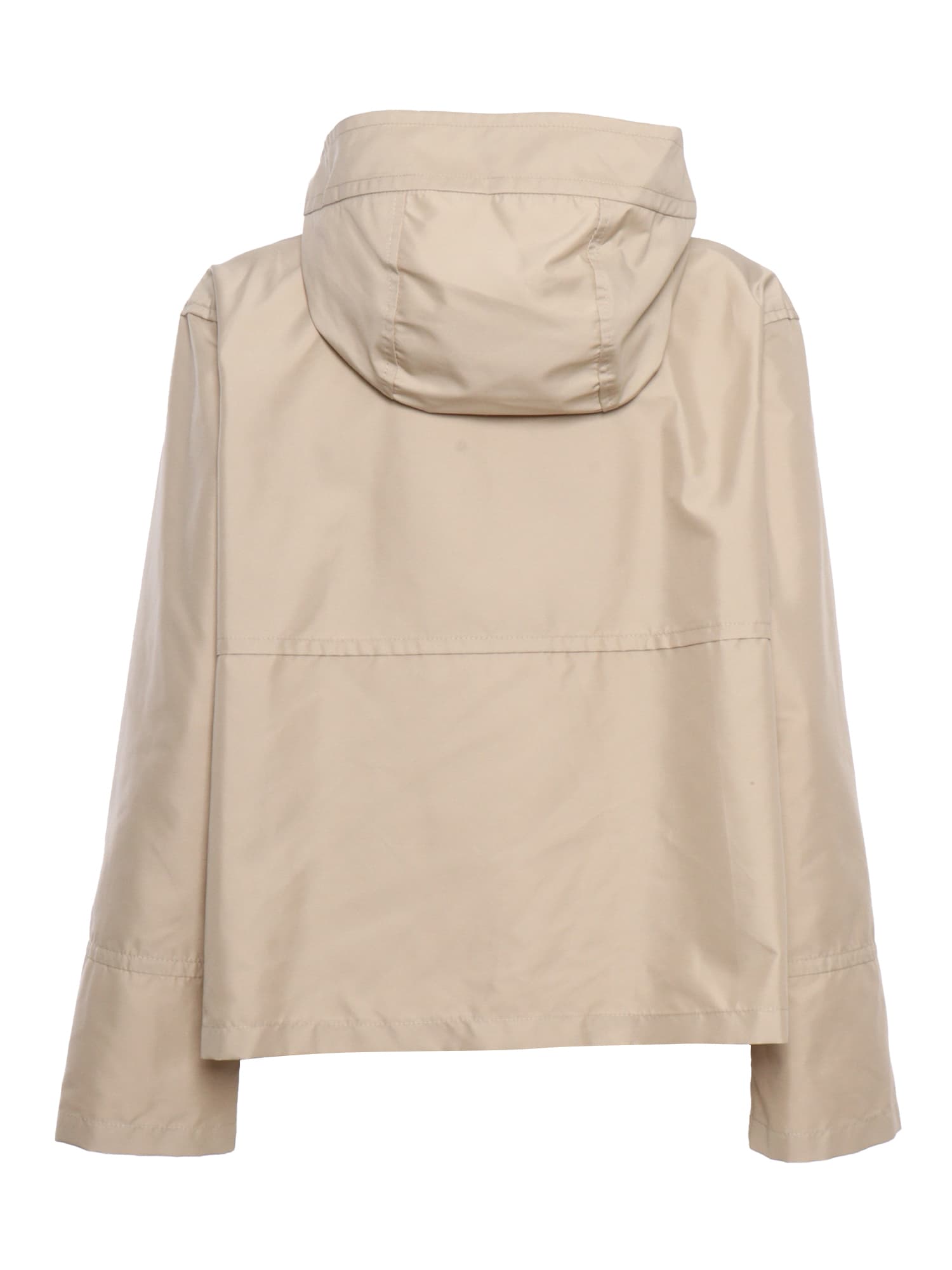 Short Beige Parka