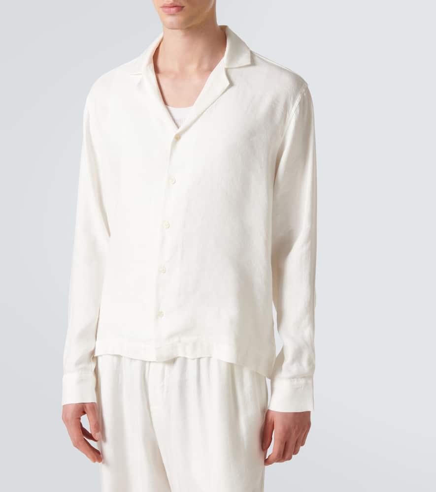 Safra linen-blend shirt