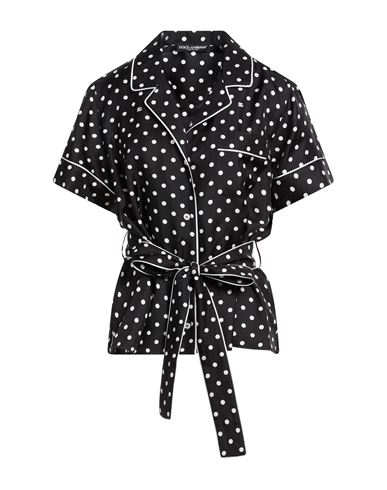 Woman Shirt Black Size 8 Silk