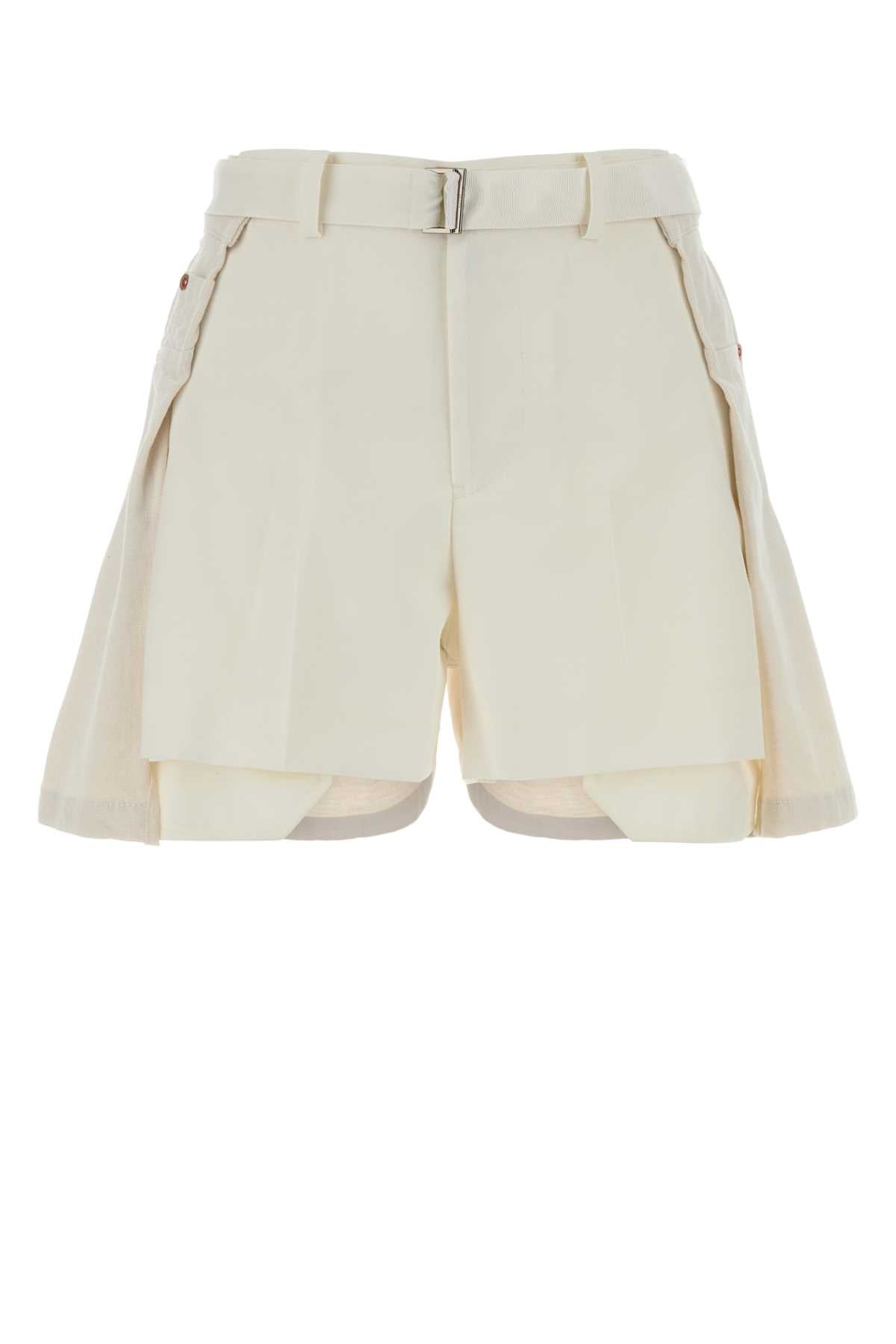 Suiting Bermudas — White