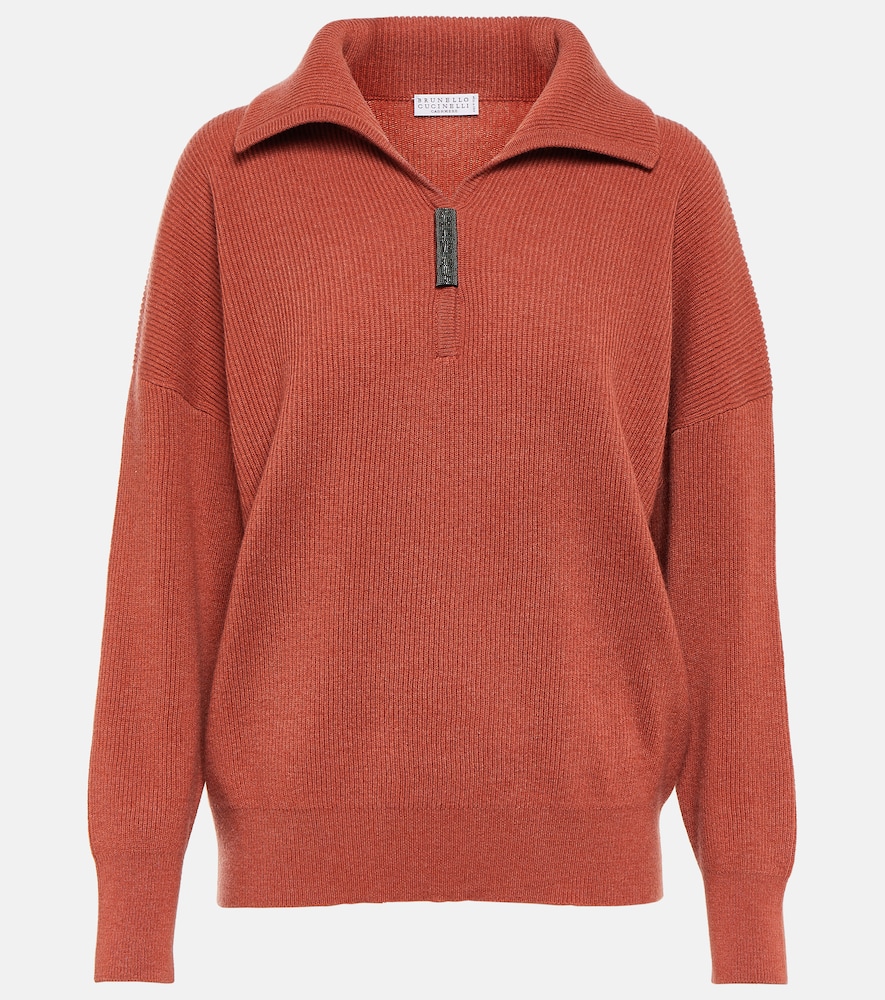 Cashmere polo sweater
