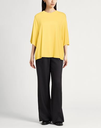 Woman Top Yellow Size 4 Viscose, Elastane