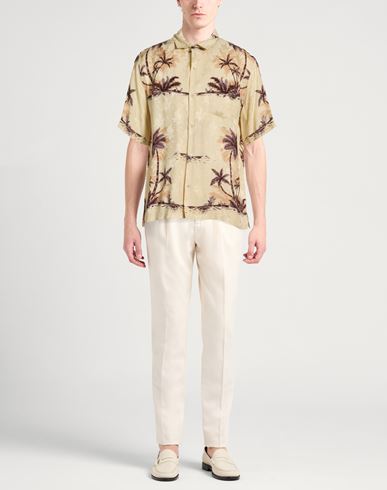 Man Shirt Beige Size 15 ¾ Silk