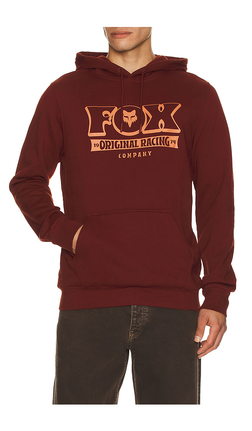 Fox Racing Banner Hoodie in Brick. XL/1X. Also in S