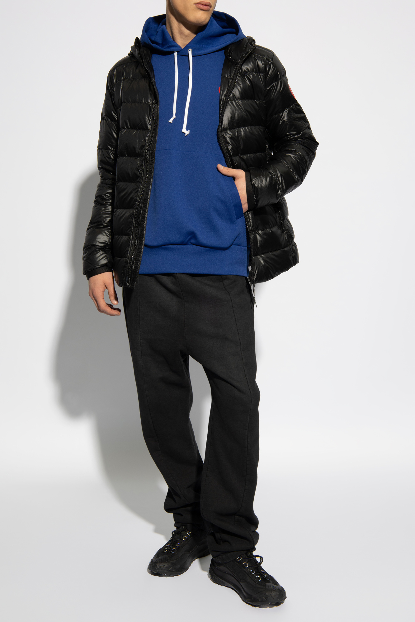 Logo Hoodie, Men's, Navy Blue