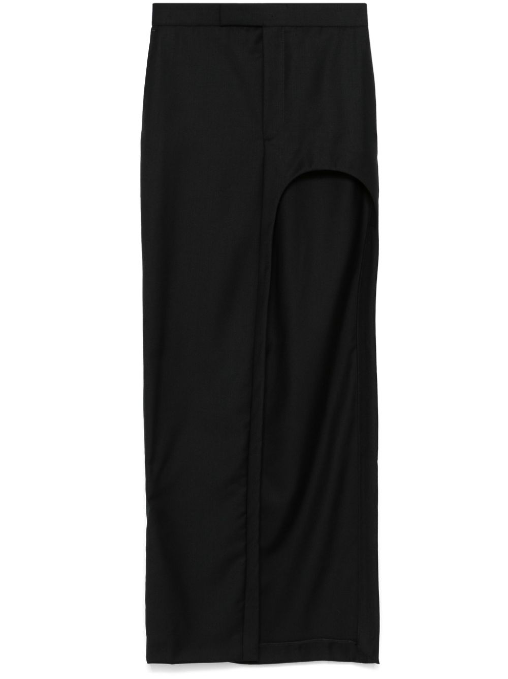X Gieves & Hawkes Copeland midi skirt - Black