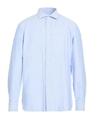 Man Shirt Light blue Size 16 Cotton
