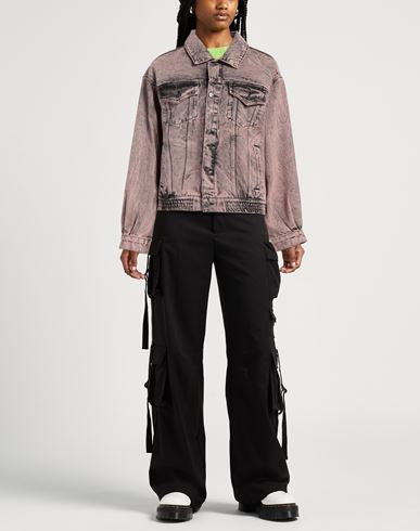 One Teaspoon Woman Denim outerwear Antique rose Size XS Cotton