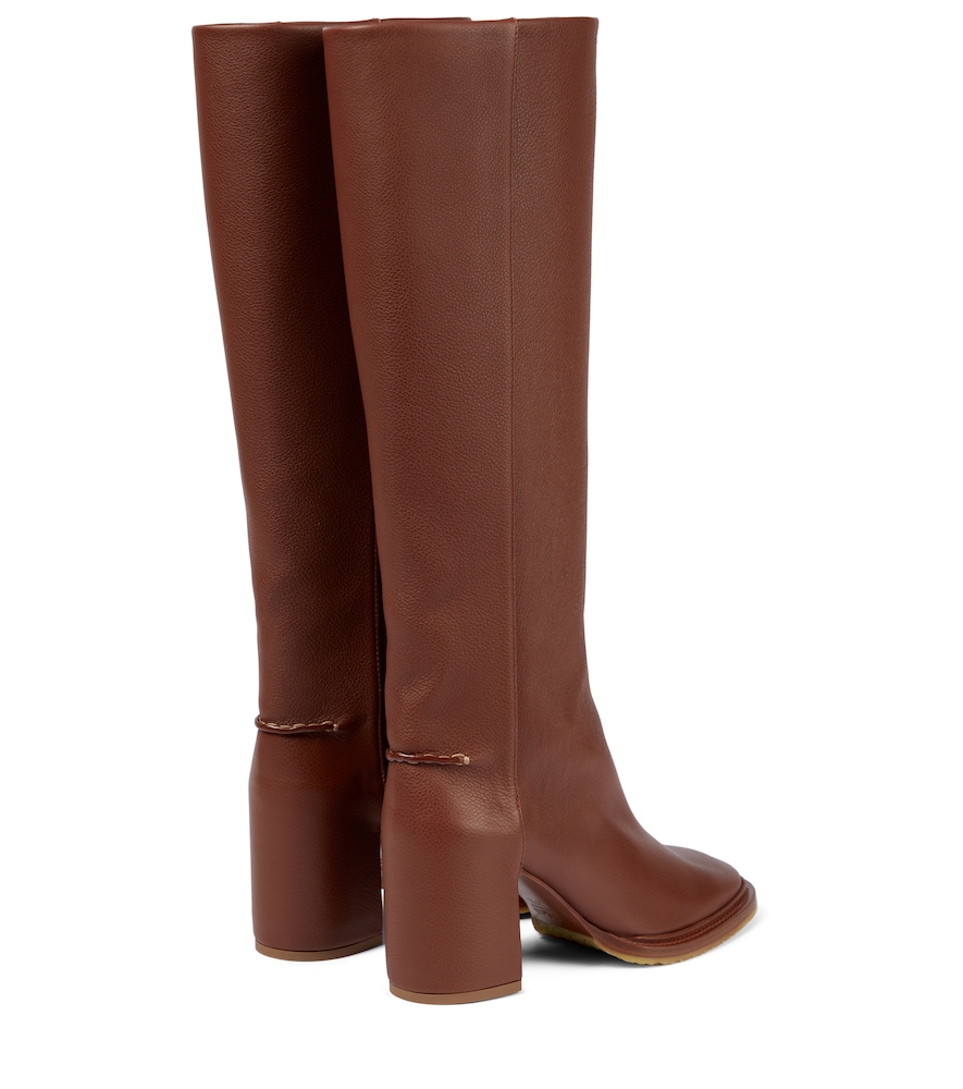 Edith leather knee-high boots