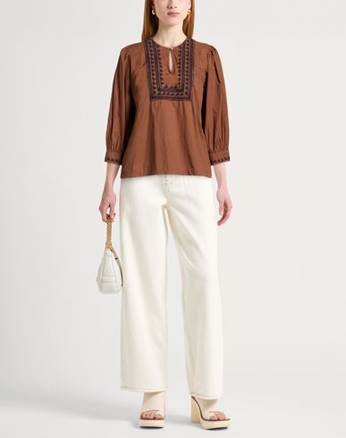 Woman Top Brown Size M Organic cotton