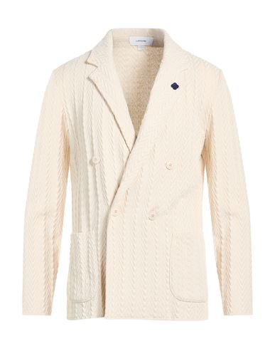 Man Blazer Cream Size M Cotton