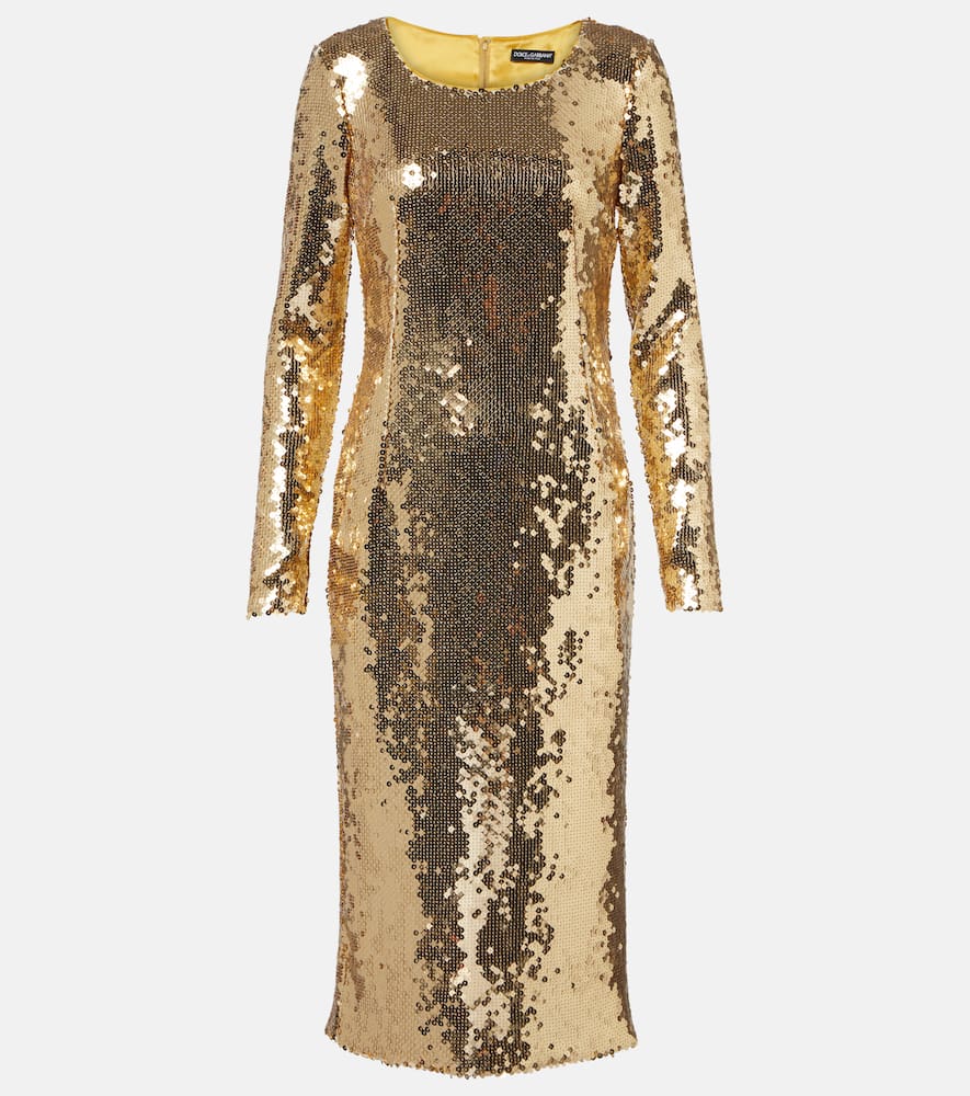 Sequined midi dress