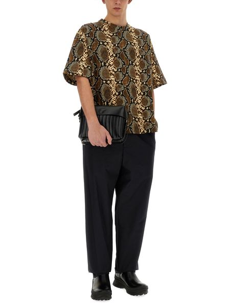 Jil Sander Python Printed Crewneck T-Shirt