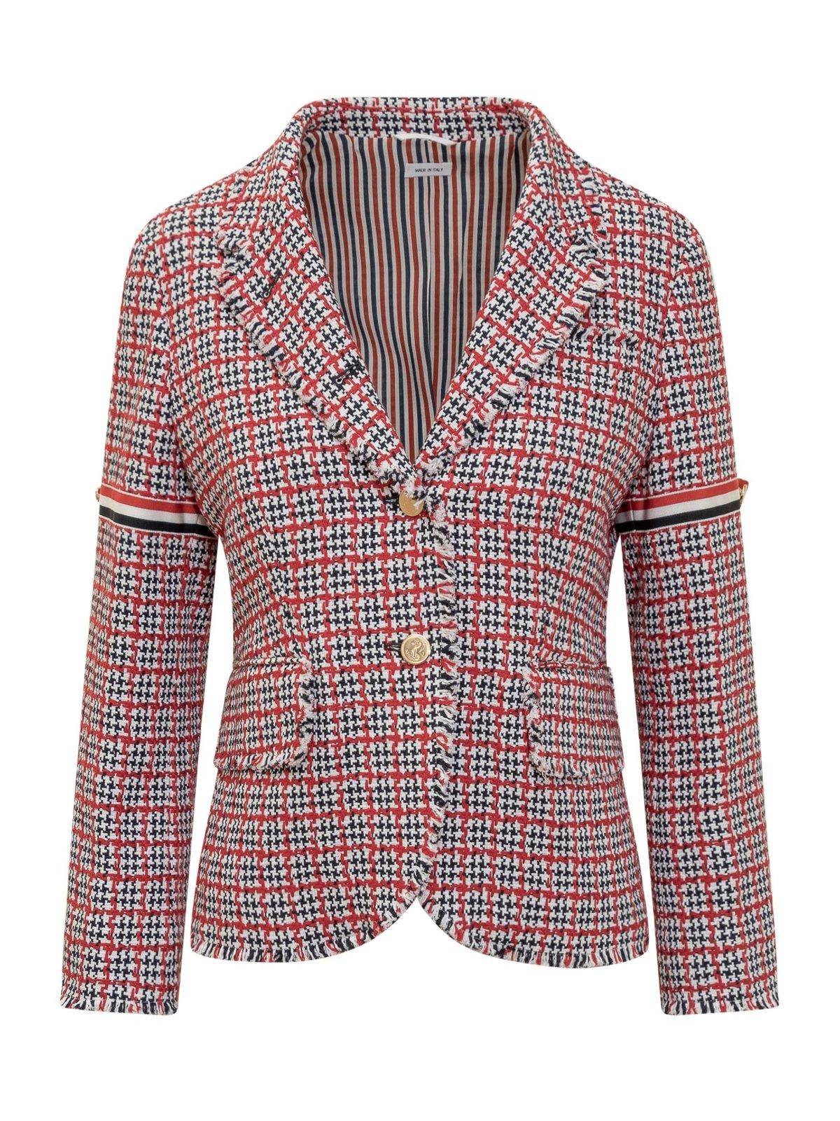 -Tweed Jacket Blazer And Suits Multicolor-Donna