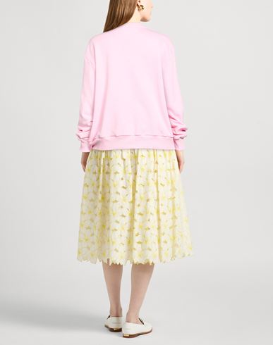 Woman Sweatshirt Pink Size 6 Cotton