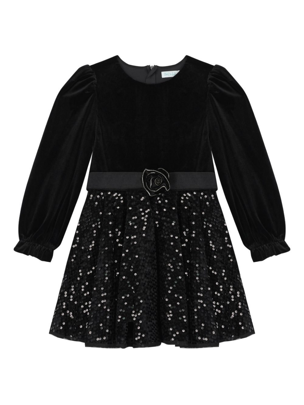 Sequin-embellished dress - Black
