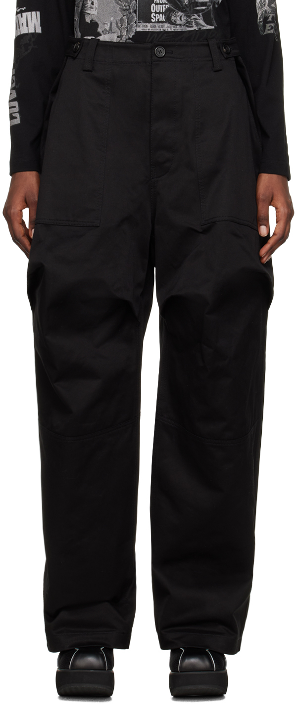 Black paneled slacks