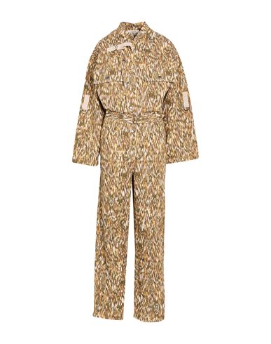 Woman Jumpsuit Yellow Size 2 Cotton