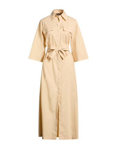 Woman Maxi dress Beige Size S Polyamide, Elastane