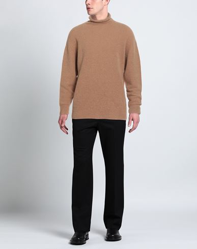 Man Turtleneck Sand Size M Alpaca wool, Wool, Polyamide, Elastane